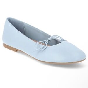 No Boundaries Women's Bow Mary Jane Ballet Flats -Light Blue -Size 10